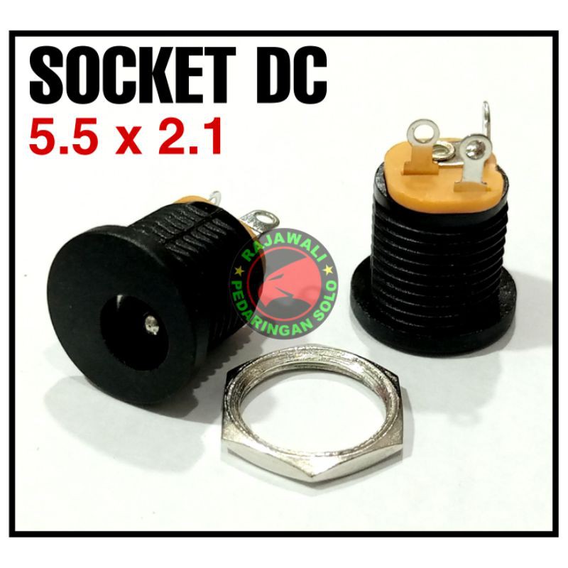 Jual SOKET DC FEMALE MOUNTING BOARD ARDUINO 5.5 SOCKET DC MOUNT PANEL ...
