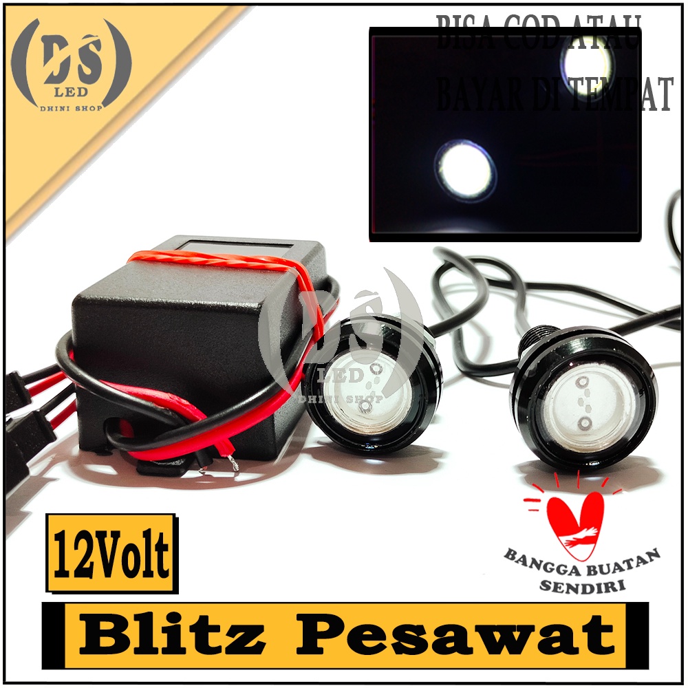 Jual Lampu Blitz Pesawat 12v Putih Led Blitz Pesawat Putih Shopee