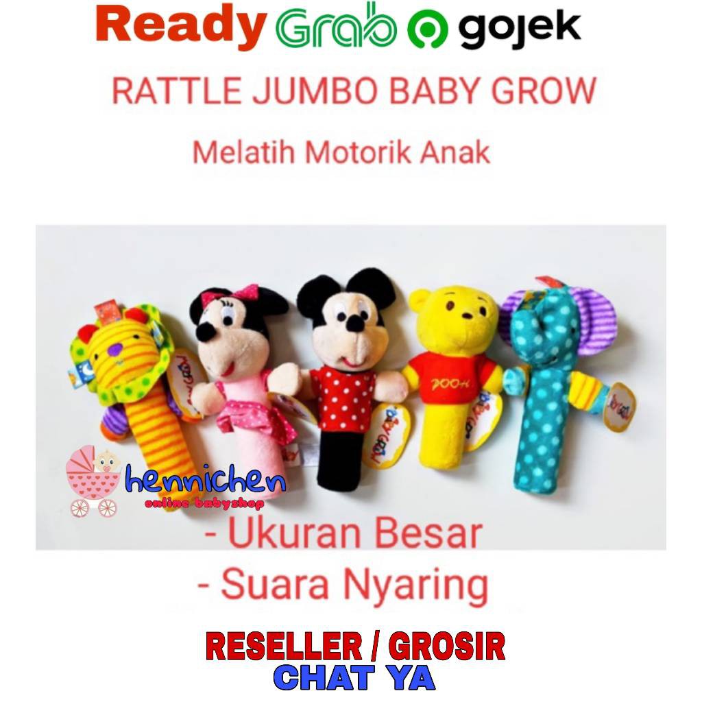 Jual Boneka Rattle stick Animal / Rattles Musik Mainan Bayi /mainan ...
