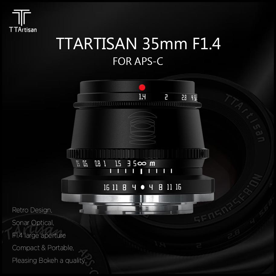 Objectif TTArtisan 17mm F1.4 Pour Hybrides APS-C/M43 - Mise Au Point Manuelle, Métal, Compact Et Lumineux