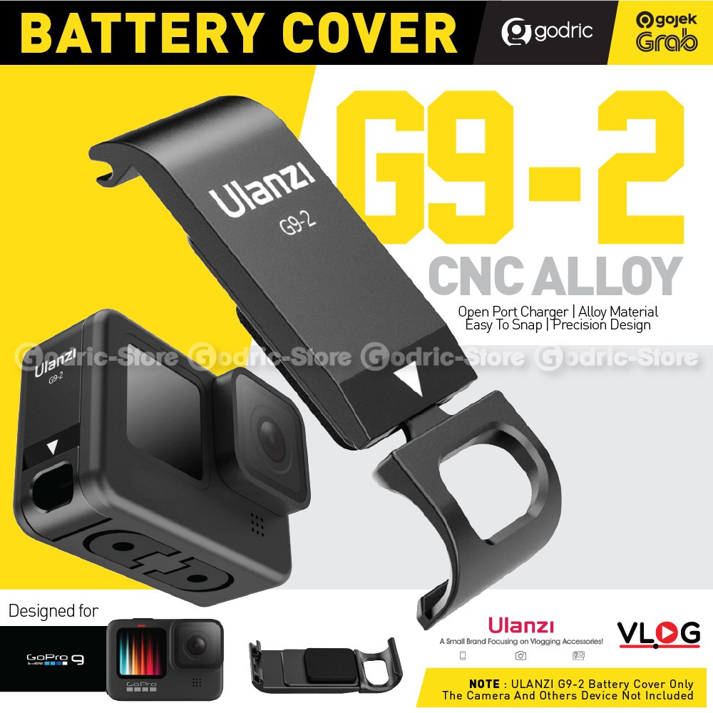 Jual Ulanzi G Metal Cover Battery Door Gopro Hero Chargable Lid