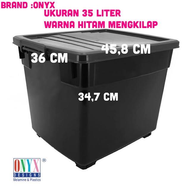 Jual Box container Hitam Onyx 60 liter box onyx 45 liter conatiner box ...
