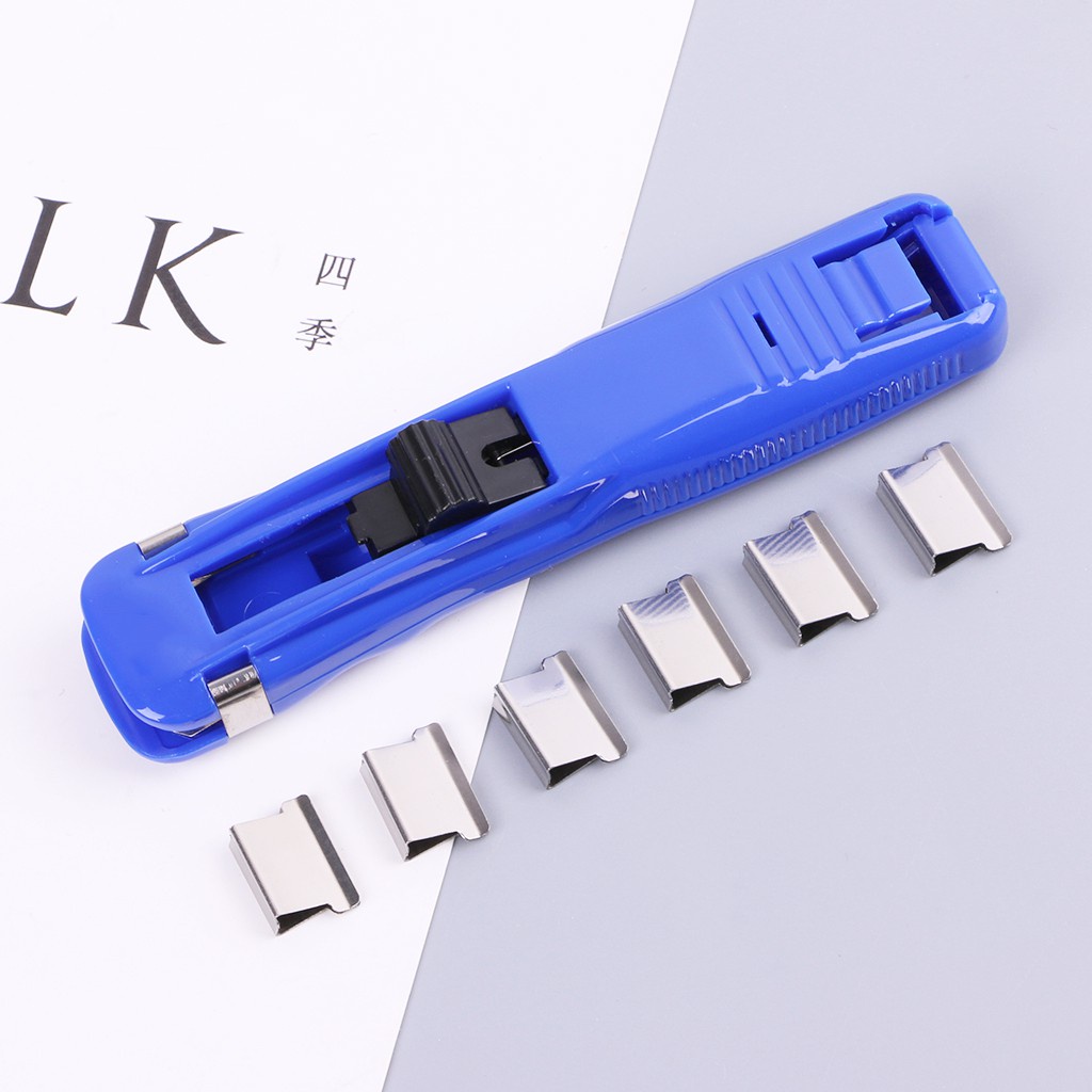 Jual Paper Clipper Portable Metal Penjepit Kertas Stapler Staples clip ...