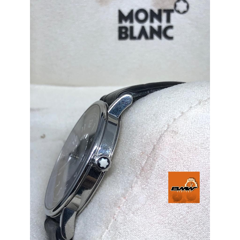 MONTBLANC サミット7045ブラック/シルバー クオーツ メンズ