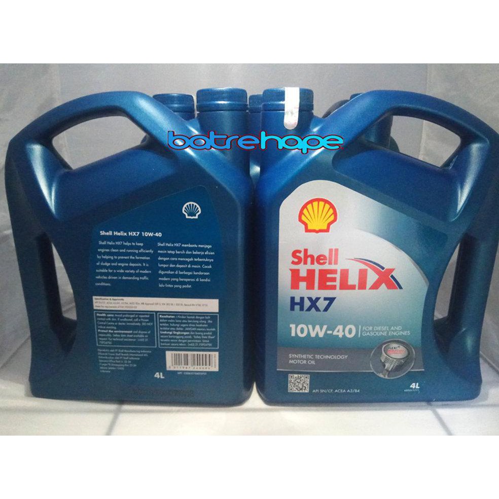 Jual Big Sale Oli Mobil Oil Shell Helix Hx7 Sae 10W-40 10W 40 10W40 ...