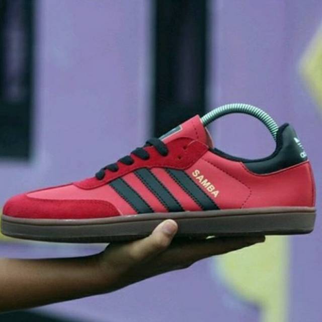 Jual Adidas Samba Red List Black | Shopee Indonesia