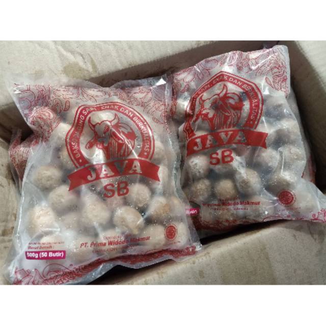 Jual Bakso sapi SB Java isi 50 butir rasa Lezat 100% Halal Higienis ...