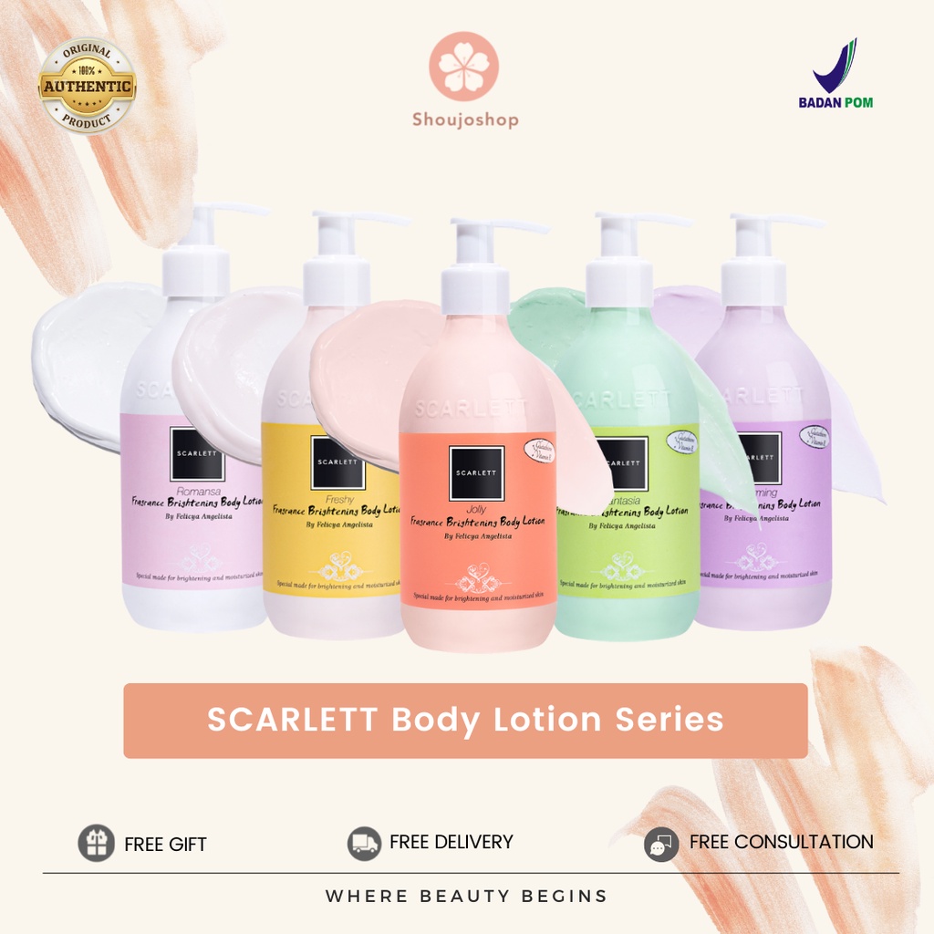 Jual Scarlett Body Lotion Jolly Charming Freshy Fantasia Romansa Shopee Indonesia