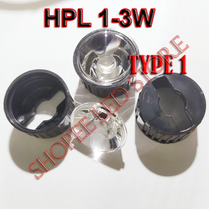 Jual CONVEC LENS LENSA PLANO HPL LED 1W 3W 5W LED DRIVER LAMPU SOROT ...