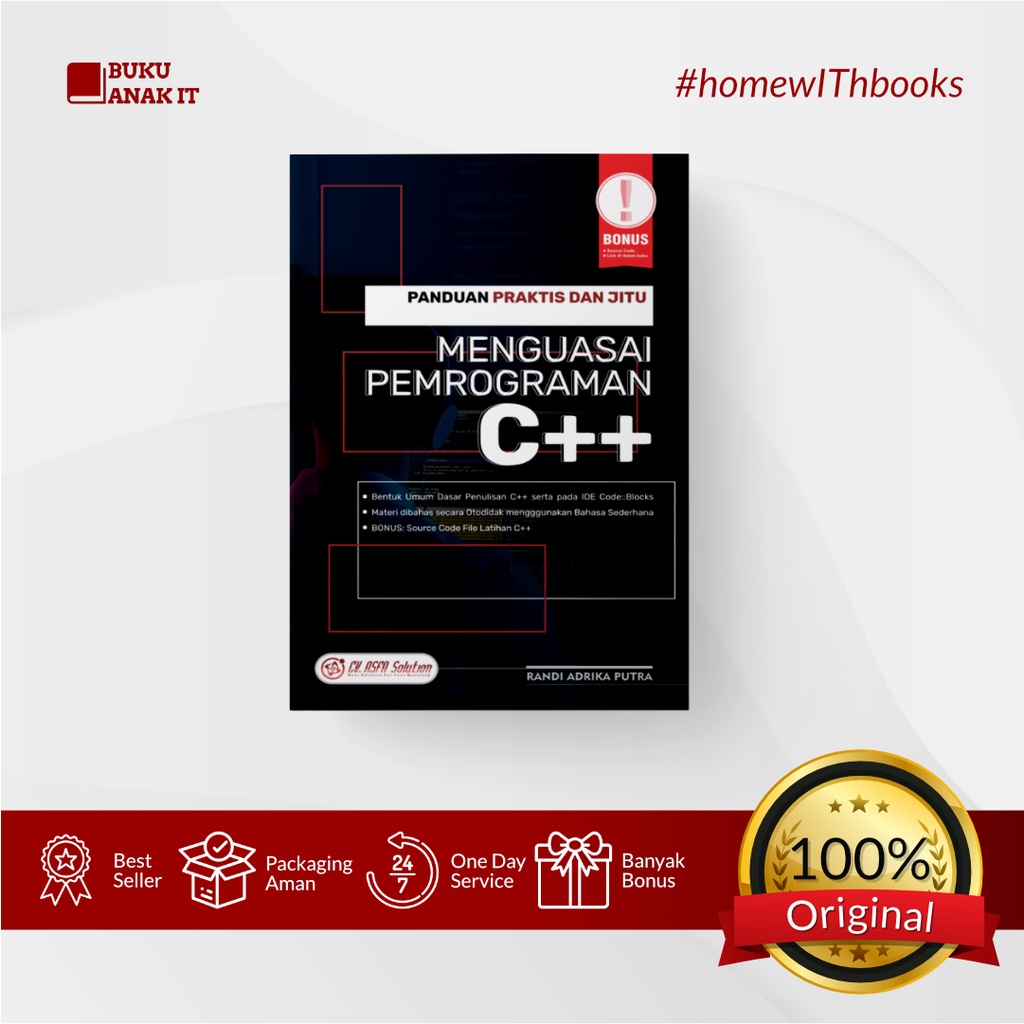 Jual BUKU PANDUAN PRAKTIS DAN JITU MENGUASAI PEMROGRAMAN C++ | RANDI ...
