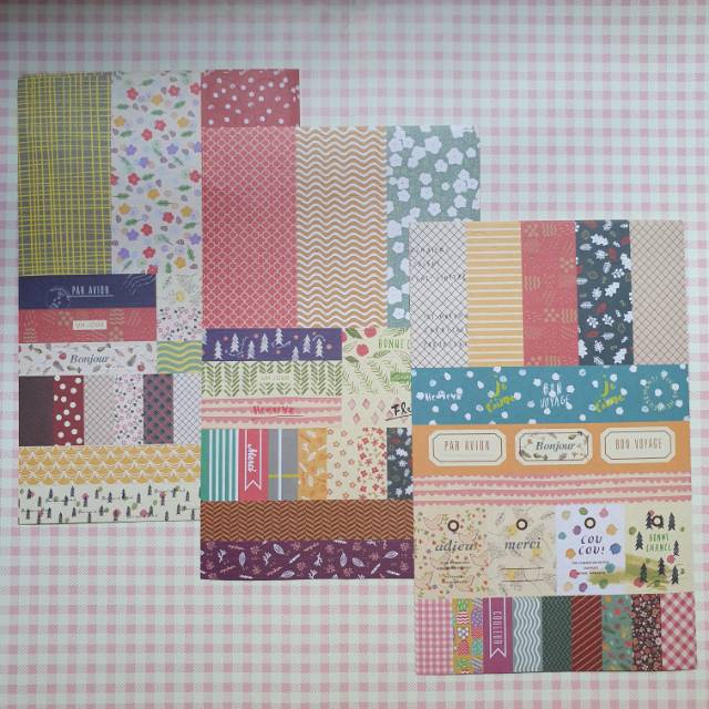 Jual pattern sticker for scrapbook and journal | Shopee Indonesia