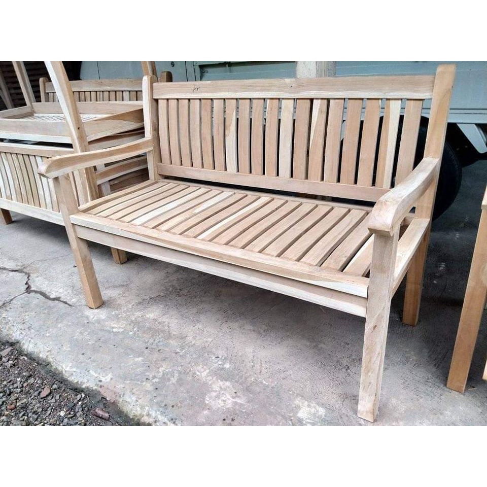 Jual Bangku taman kayu jati kebun minimalis | Shopee Indonesia