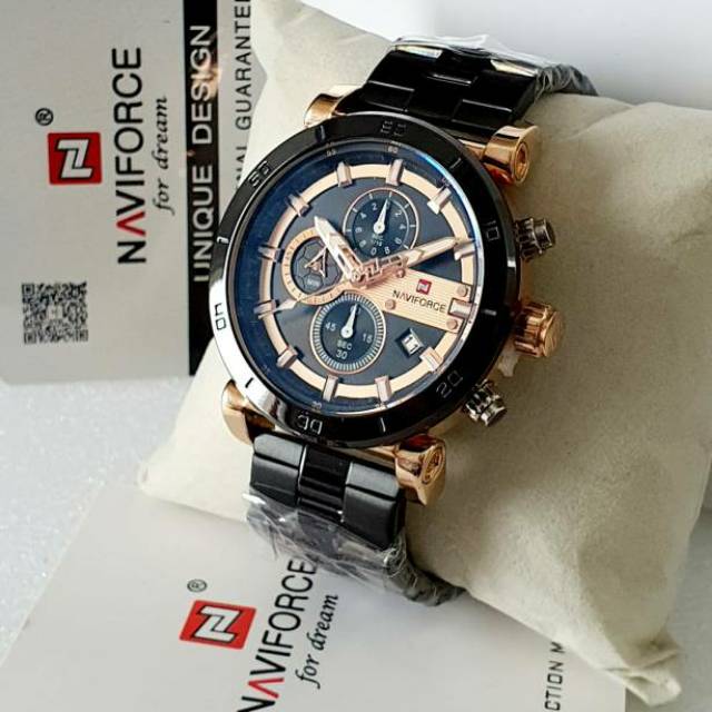 Jual Jam Tangan NAVIFORCE ORIGINAL RANTAI TGL CHRONO AKTIF