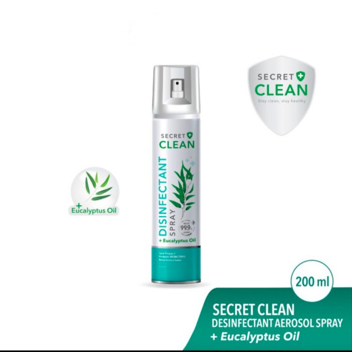 Jual Secret Clean Eucalyptus Disinfectant Spray (Eucalyptus Spray ...
