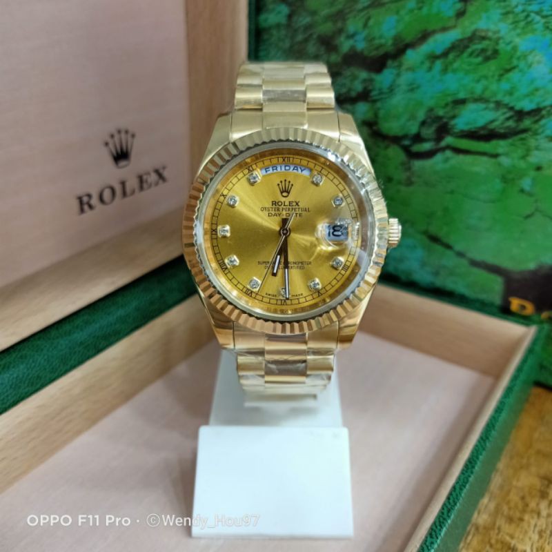 Jam rolex gold sale