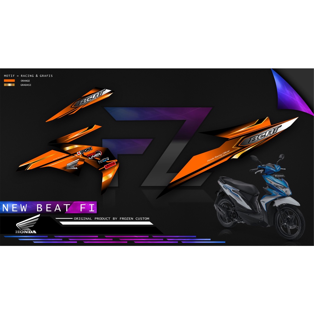Jual Stiker Striping Lis BEAT ESP - Sticker Striping Variasi Motor BEAT ...
