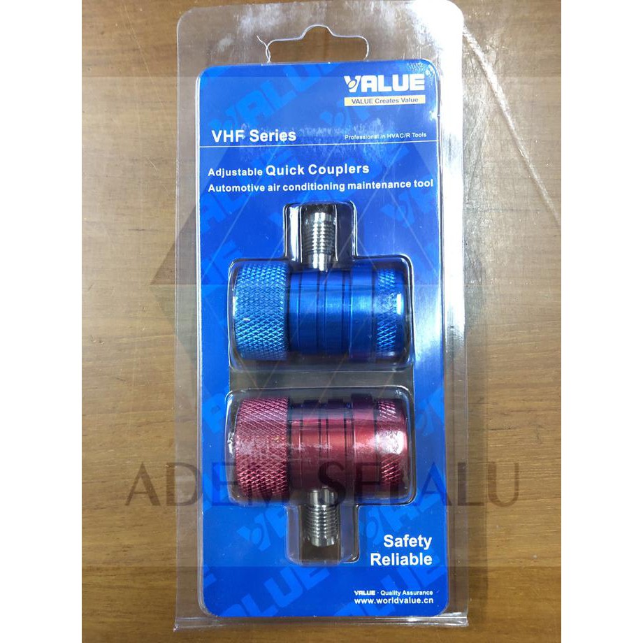 Jual Quick Coupler Set R134a Merk Value VHFSA Shopee Indonesia