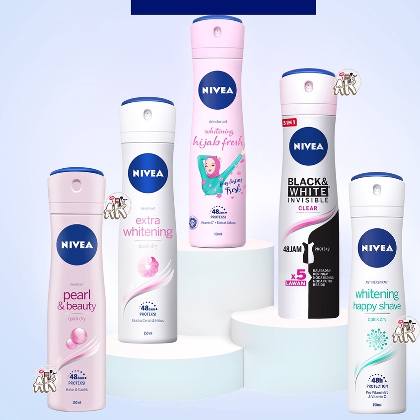 Nivea Deo Spray Perlen & Schönheit – 150 Ml, 48h Schutz, Alkoholfrei, Mit Perlenextrakt