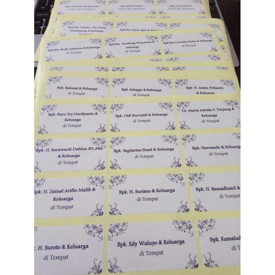 Jual Label Undangan + Cetak | Shopee Indonesia