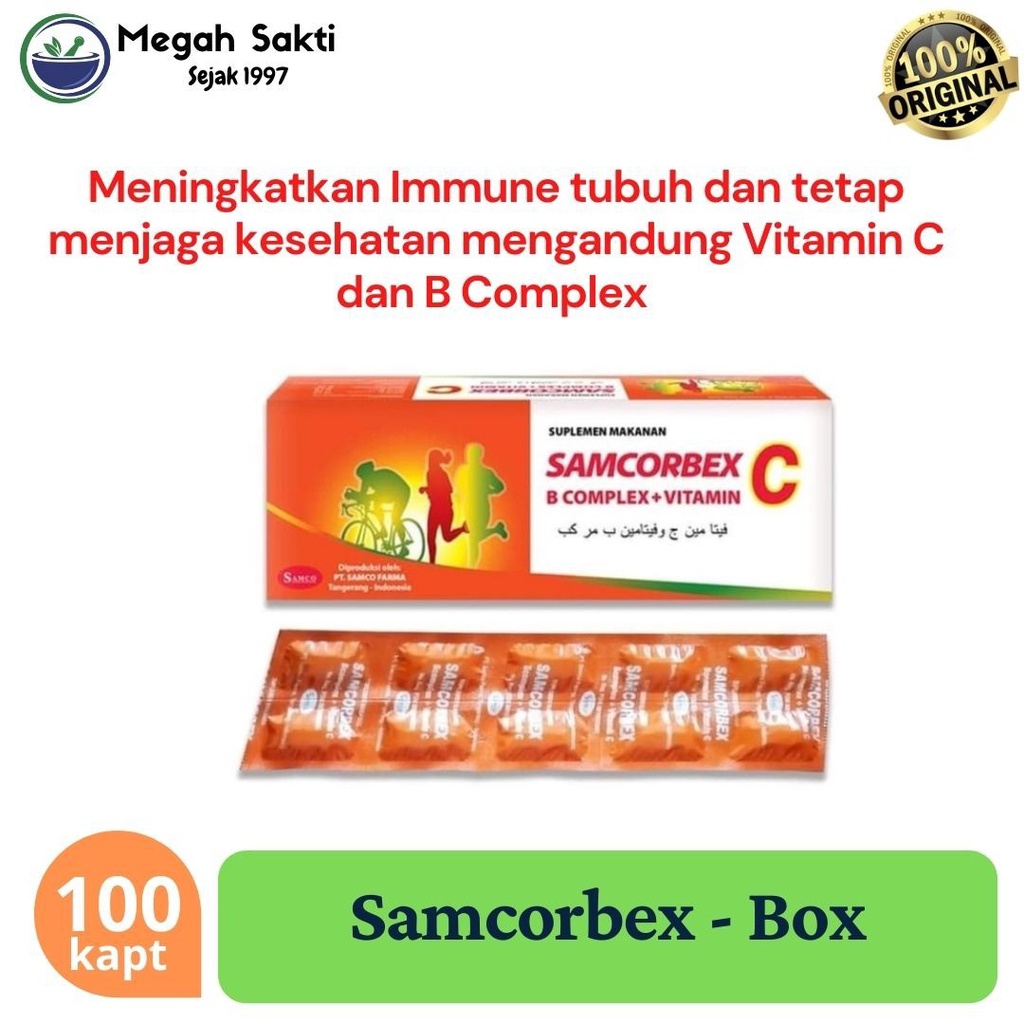Jual MGS - Samcorbex Vitamin C / Vitamin B kompleks / Multivitamin ...