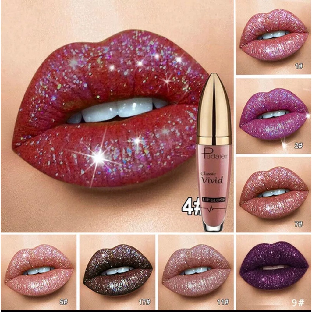 Jual rcsbeauty - NEW PUDAIER lipstik matte shine lipstik mate glitter