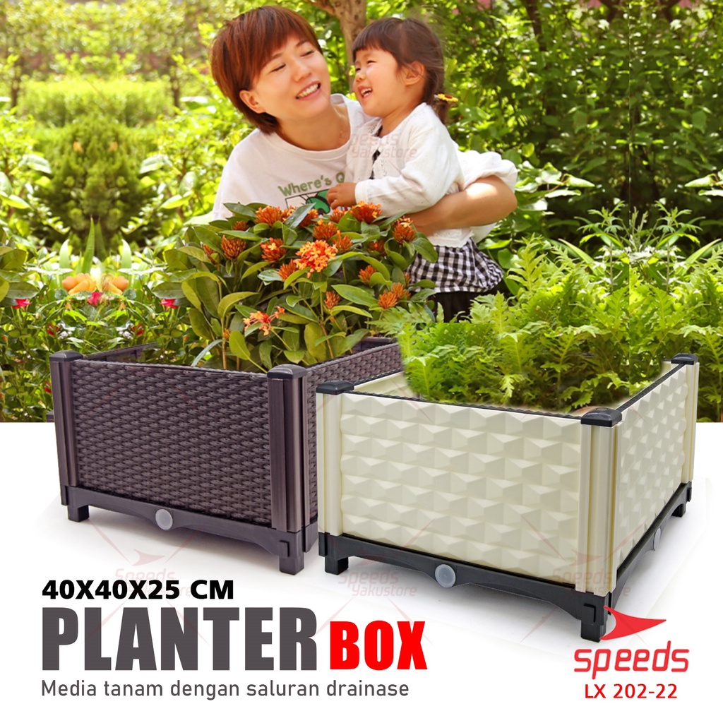 Jual SPEEDS Pot Bunga Planter Box Pot Tanaman Plastik Untuk Tanaman