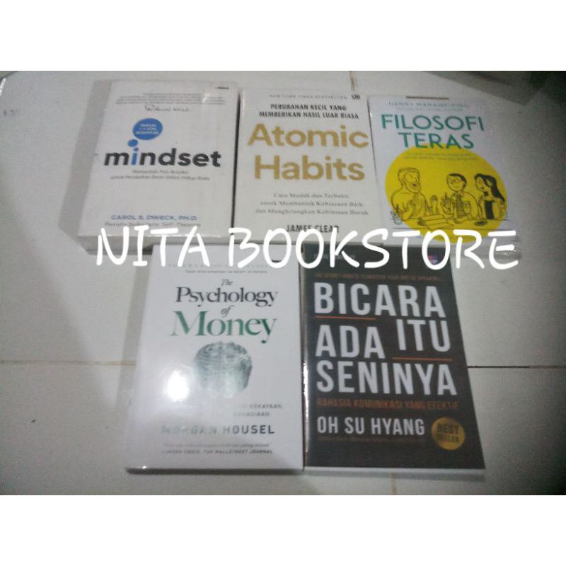 Jual Paket 5 Buku Motivasi Atomic Habits The Psychology Of Money