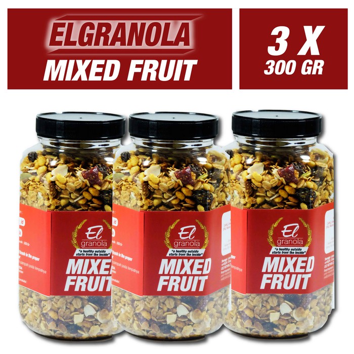 Jual New Arrival El Granola Mixed Fruit 3 X 300 Gr Shopee Indonesia