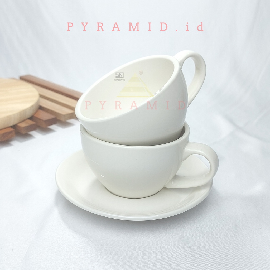 Jual Pyramid Cangkir Piring Tebal Vinyl 200 Ml Cangkir Keramik Teh And Kopi Cup And Saucer I 9034