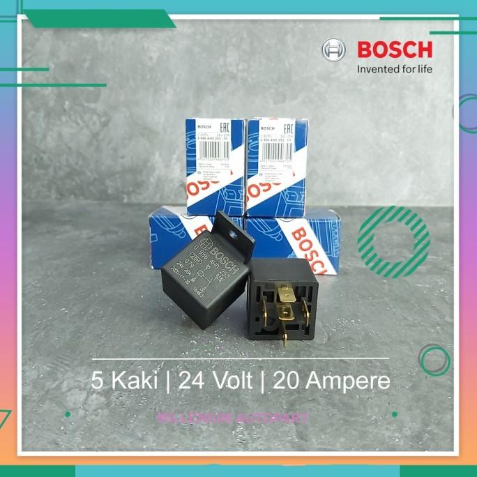 Jual RELAY BOSCH 5 KAKI / 5 PIN 24 VOLT 20 AMPERE 100 ORIGINAL