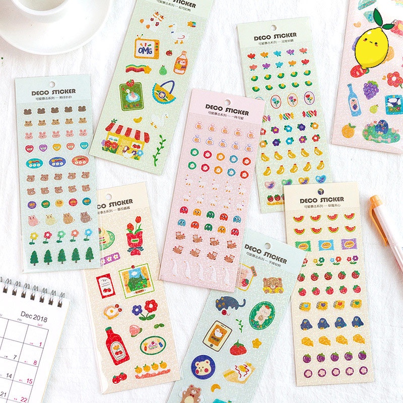 Jual Stiker Lucu Cute Critters Series Diary Deco Stickers | Shopee ...