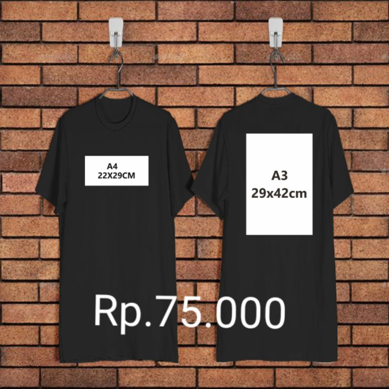 Jual Sablon Kaos Custom Sablon Foto Dan Gambar Satuan Dtf Pria Dan Wanita Shopee Indonesia 2265