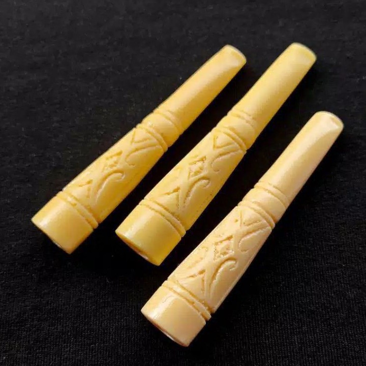 Jual PIPA ROKOK CANGKLONG GADING GAJAH SINTETIS UKIR DAYAK BATIK KLASIK ...