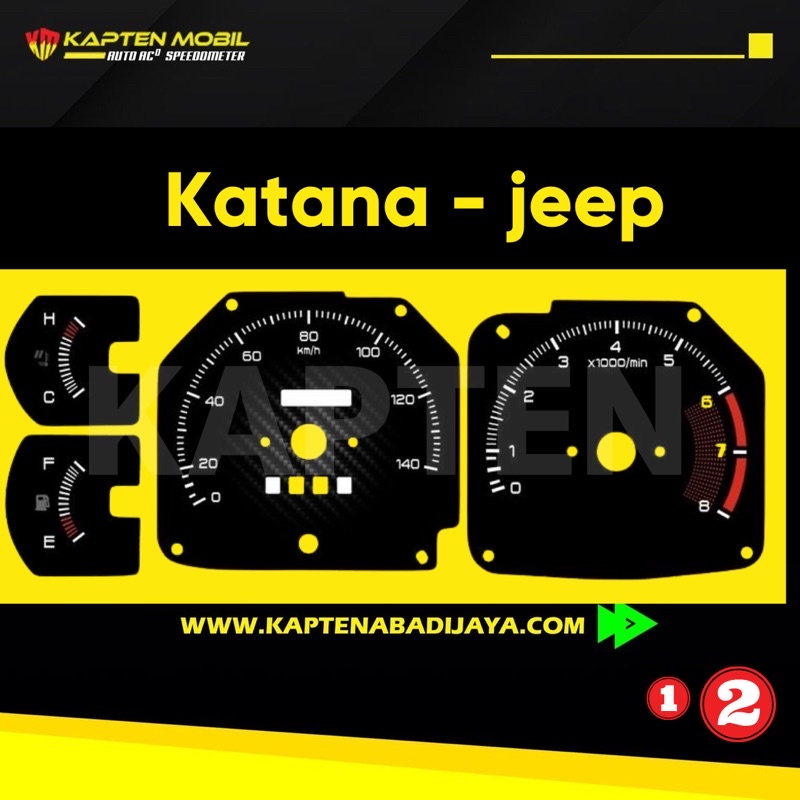 Jual Custom Panel Speedometer Mobil Katana Keren Dan Cool | Shopee ...