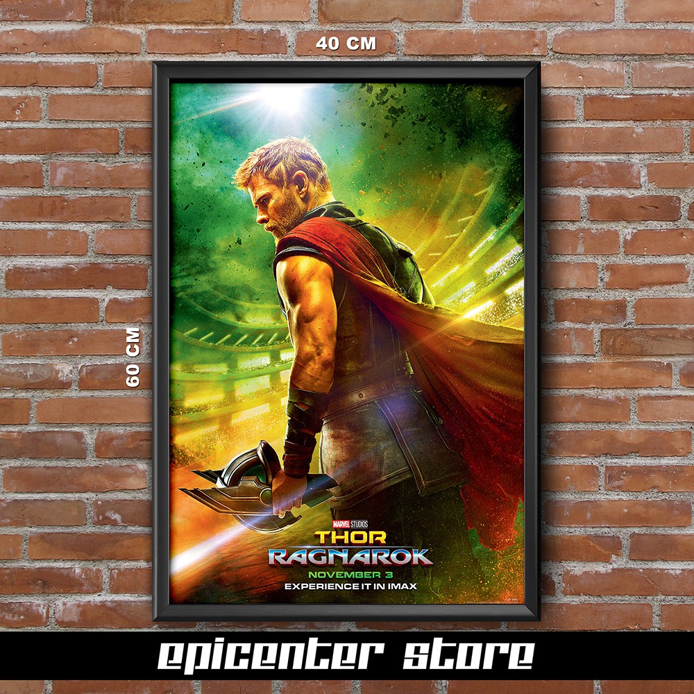 Jual Poster Film Thor Ragnarok - Teaser 40x60 + Frame | Shopee Indonesia