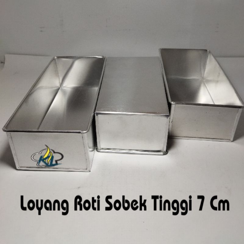 Jual Loyang roti tawar sobek, loyang persegi panjang tinggi 7 cm ukuran ...