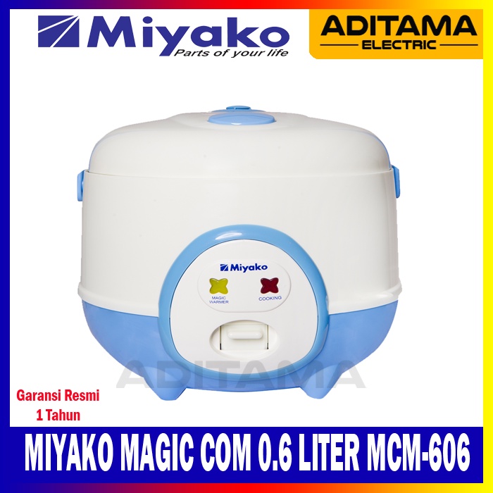 Jual MIYAKO RICE COOKER MINI 3in1 MCM606 0.6L / MAGIC COM MIYAKO MCM606 0.6 Liter Shopee