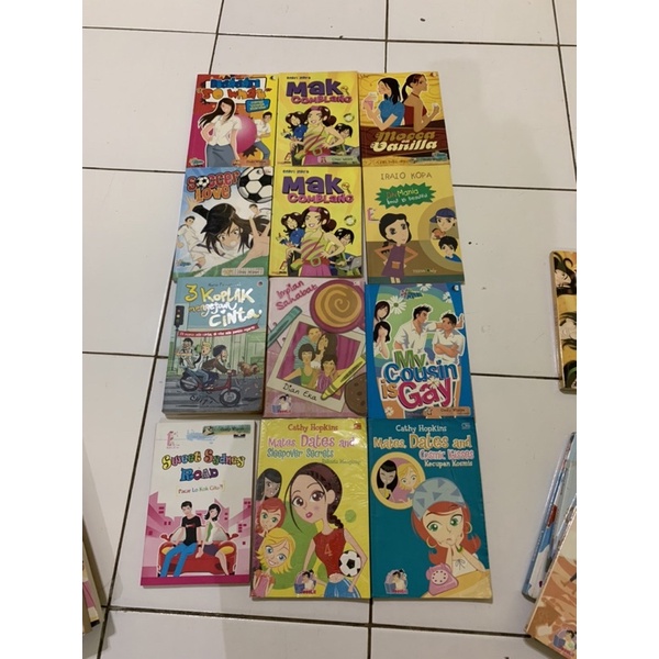 Jual Preloved Buku Bekas Novel Teenlit Satuan Remaja Shopee Indonesia 1650