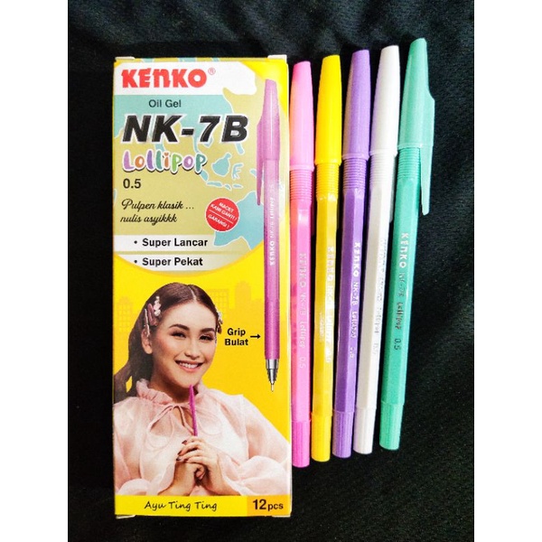 Jual Pulpen Oil Gel Kenko Mm Pak Isi Pcs Shopee Indonesia