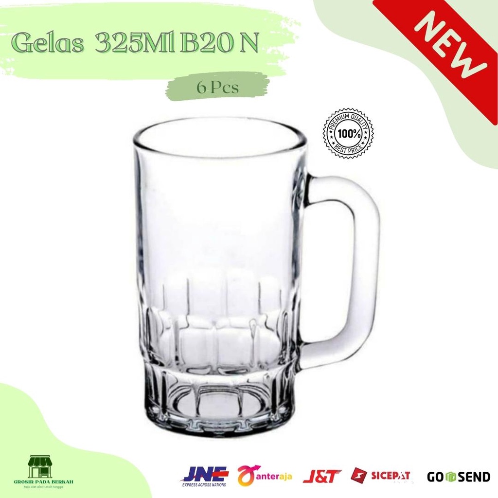 Jual Gpb Gelas Teh Gagang 325ml B20 N Gelas Bir King 6pcs Shopee Indonesia 6865