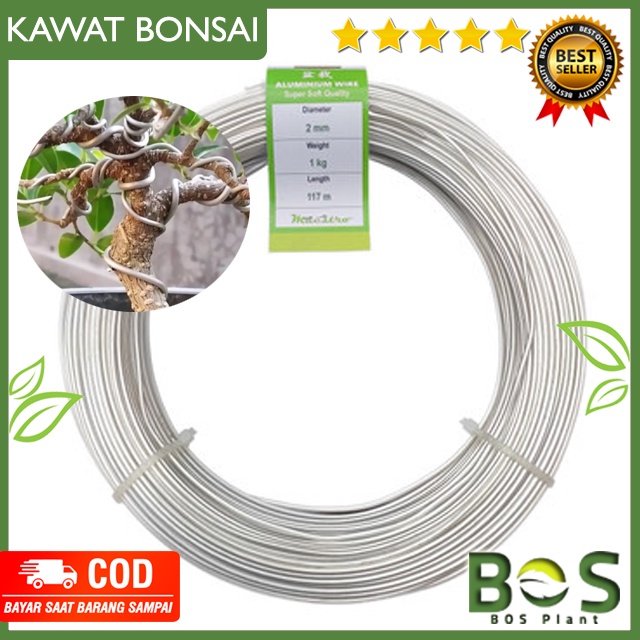 Jual Kawat Bonsai Aluminium Ecer Harga Per Meter Mm Putih Berkualitas