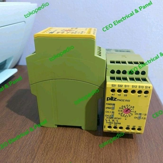 Jual Safety Relay Pilz 774502 Pnoz Xv2 3/24Vdc 2N/O 2N/O T Safety Relay ...