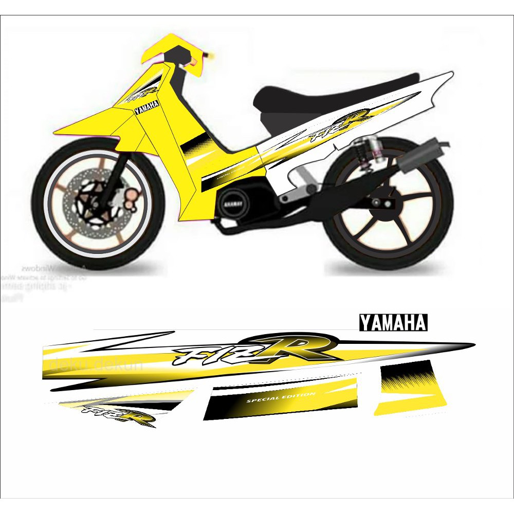 Jual Stiker Striping Fizr F1zr Fiz R Variasi Kuning Cod Shopee Indonesia