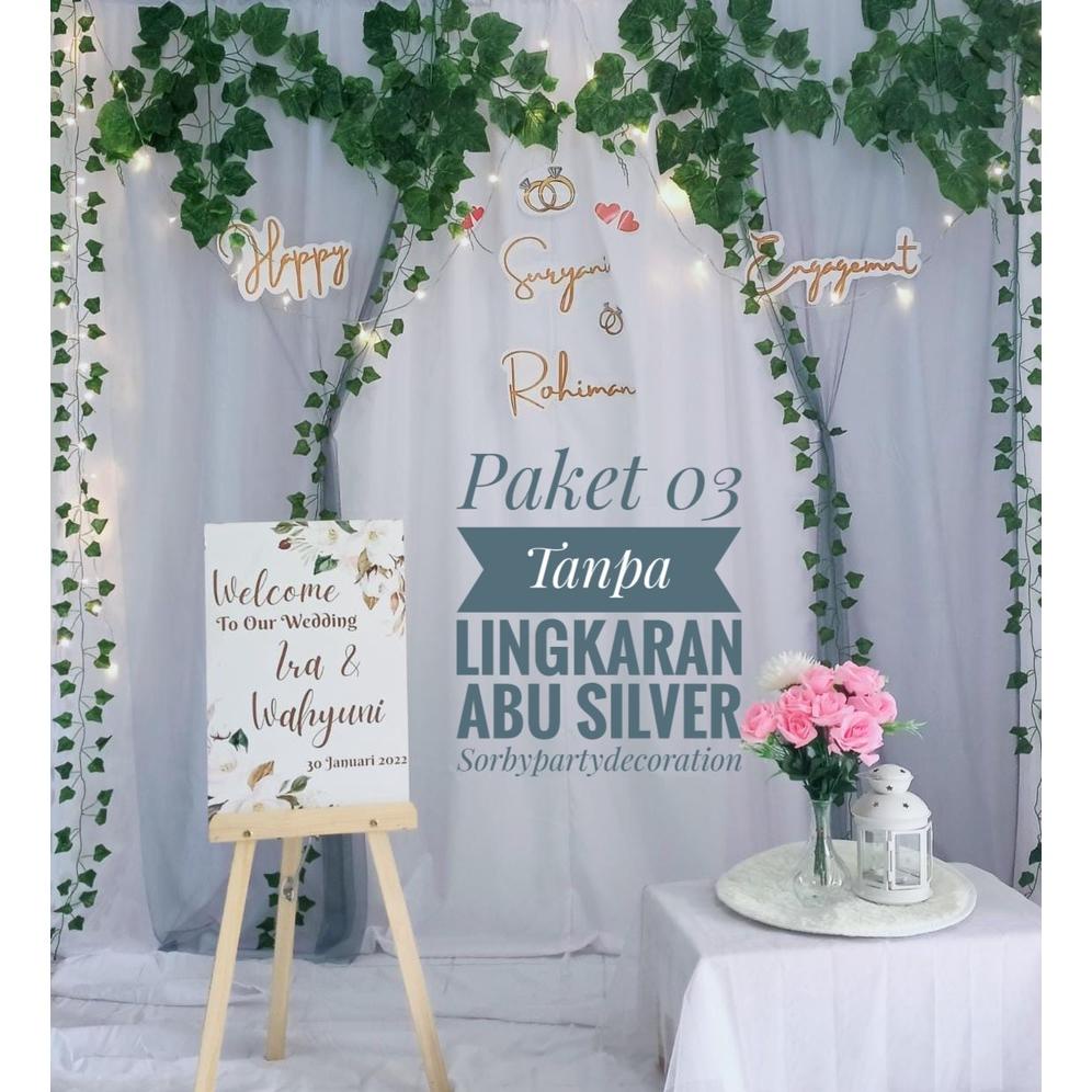 Jual Paket Backdrop Dekorasi Lamaran Background Nikah Aqiqah Khitan
