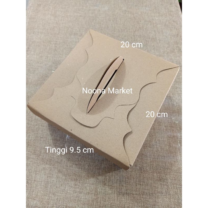 Jual Box Kraft / Dus Rakit Coklat/ Dus Cake / Dus Tart Dengan Pegangan ...
