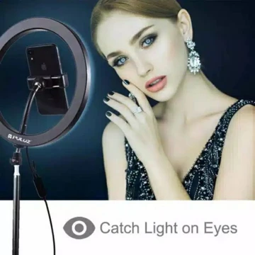 Ringlight Set Lengkap Besar 26Cm 30Cm Tripod 2Meter Ring Light 10 Lampu Selfie Video Vlogger