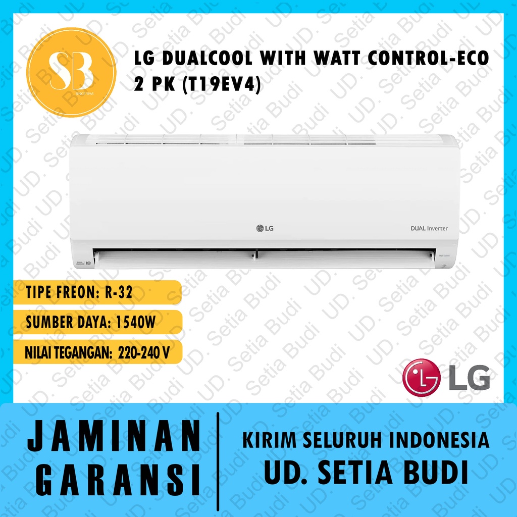 Jual AC Split LG DualCool Inverter T19EV4 2 PK Shopee Indonesia