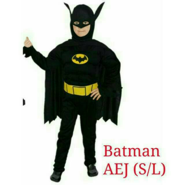 Jual Kostum batman import 6 - 8 tahun, / real costume | Shopee Indonesia