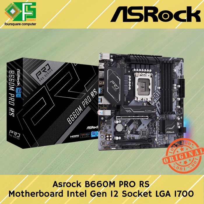 Jual Motherboard ASROCK B660M PRO RS MB Intel Gen 12 Socket LGA 1700 ...