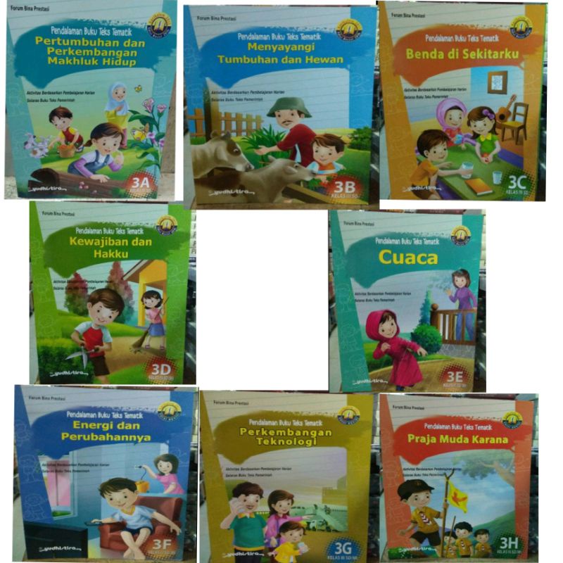 Jual Pendalaman Buku Teks Tematik SD Kelas 3A 3B 3C 3D 3E 3F 3G 3H ...